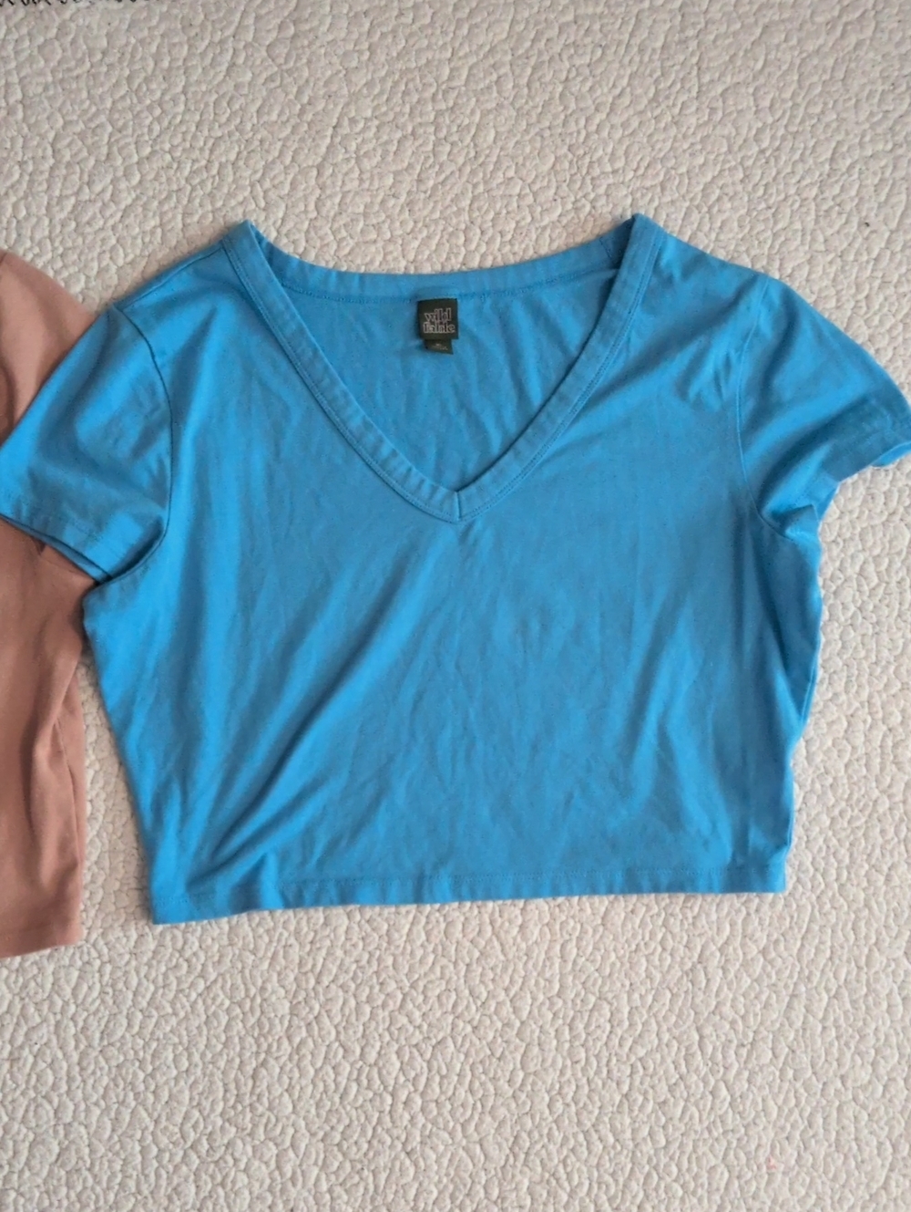 Wild Fable Cropped Cotton Blend Boxy Fit Soft Flowy Set Of 5 Tops Minimalist - Picture 5 of 12